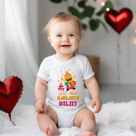 My first Baisakhi Baby Wear