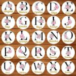 Alphabet Glitter Design Personalized Wear