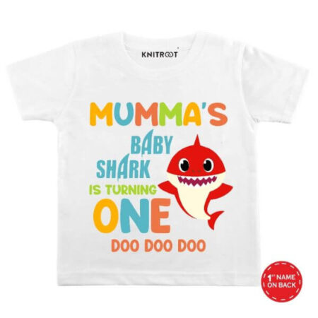 Mumma's shark turning one Baby Outfit