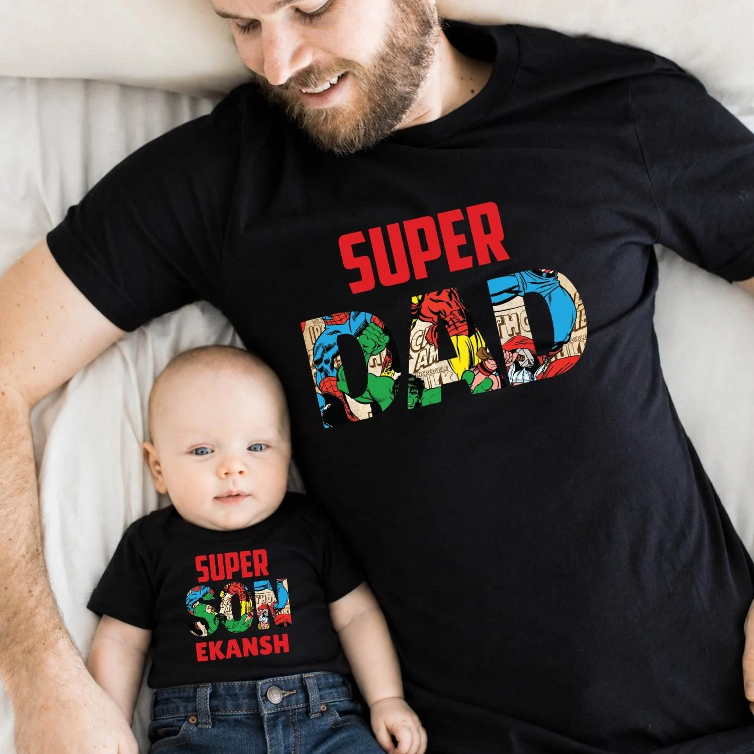 4 daddy and child t shirts