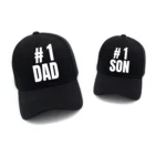 #1 Son Dad Combo Black Cap