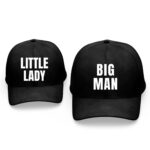 Little Lady Big Man Combo Black Cap