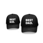 Best Kid Dad Combo Black Cap
