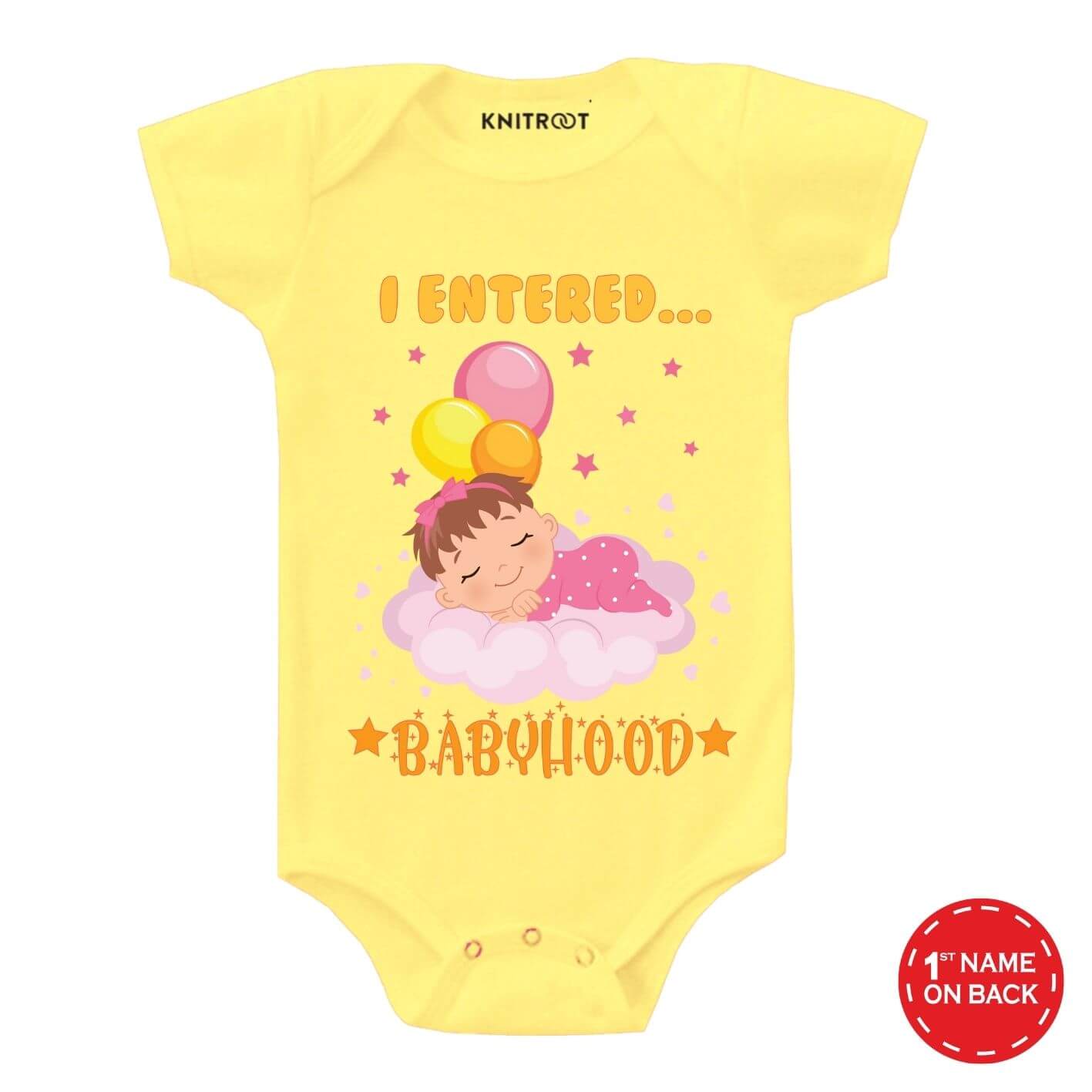Entered Babyhood girl ye r