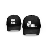 Like Son Father Combo Black Cap