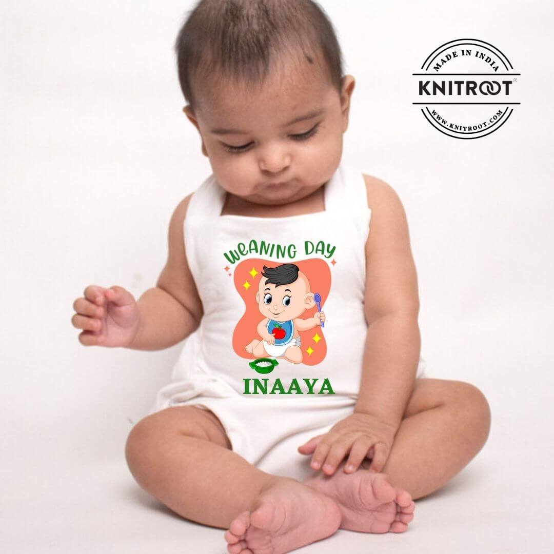 first food onesie tie up