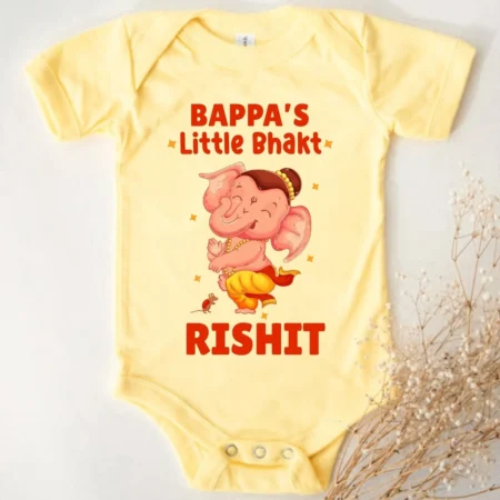 Little Bappa Bhakt Baby Wear