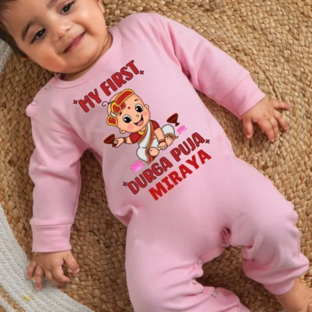 First Durga Puja Jumpsuit