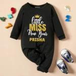 Little Miss New Year Black Jumpsuit