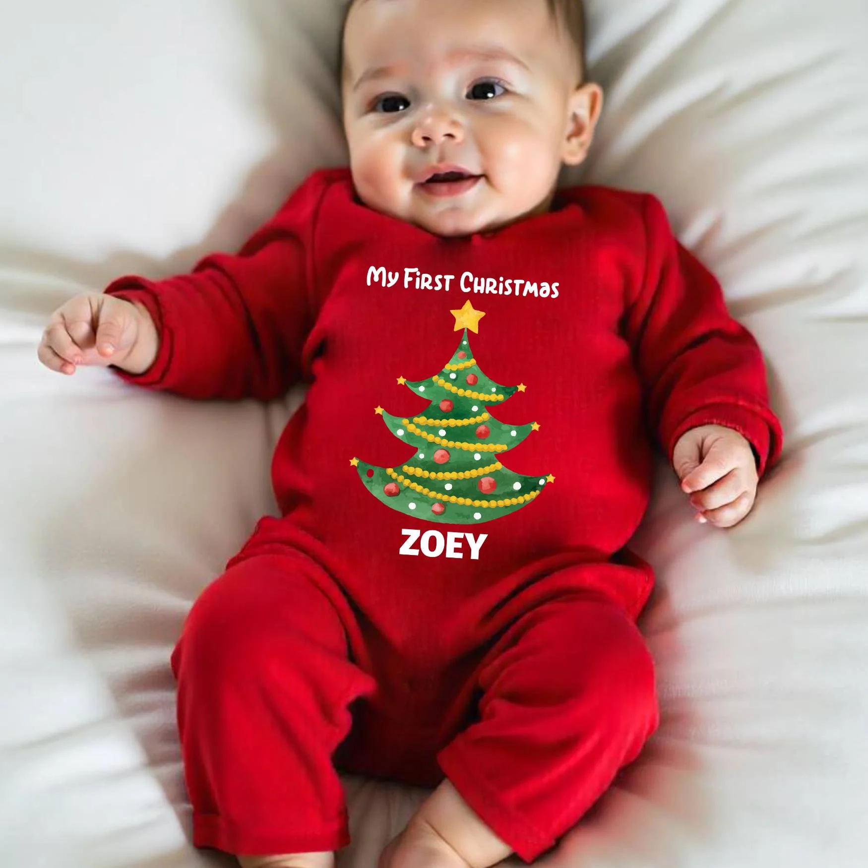 6 my first christmas baby outfit