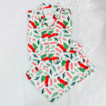 Merry Christmas Adult Christmas Pajama Set