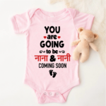 colorful pregnancy announcement onesie