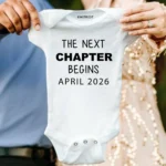 First pregnancy announcement baby onesie