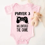 kids onesie 3 months announcement