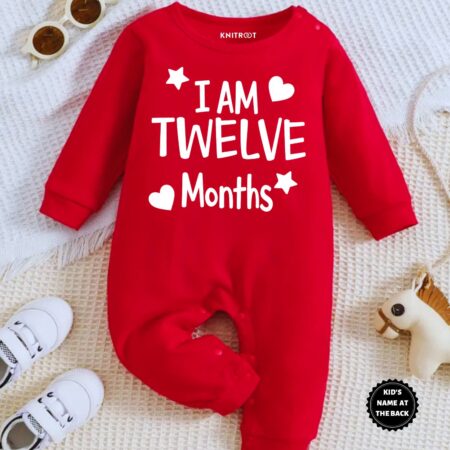 I Am 12 Month Customize Name Jumpsuit Outfit