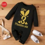 I Am 3 Months Old Cute Glitter Outfit