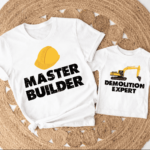 Master Builder, Demolition Expert Combo T-shirts