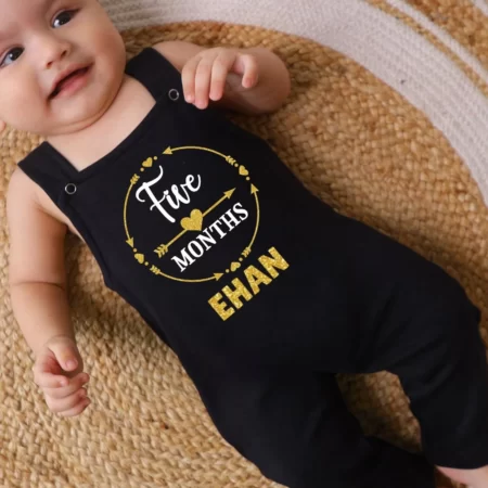 Five Month Customize Name Dungaree