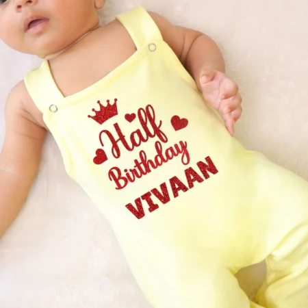 Half Birthday Dress Dungaree