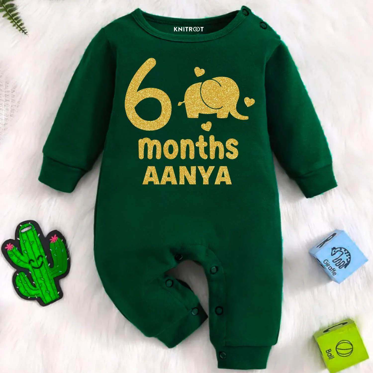 52 Glitter Six Month Kid’s Jumpsuit Newborn Clothing