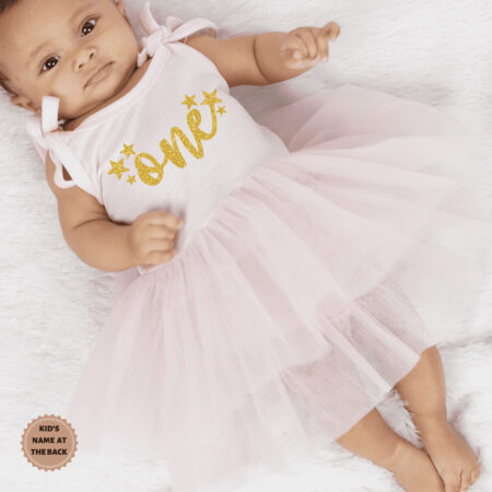 Glitter One Cute Tutu Onesie Dress