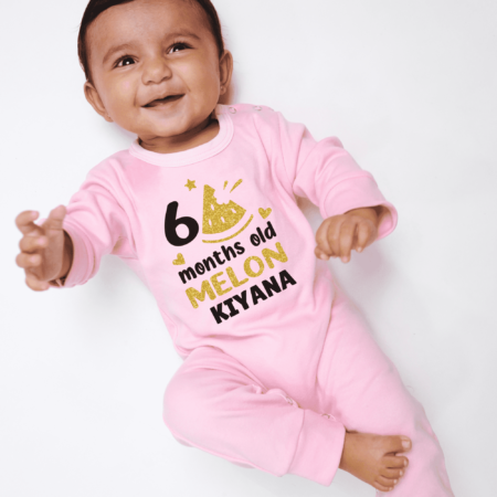 6 Months Old Melon Customize Jumpsuit