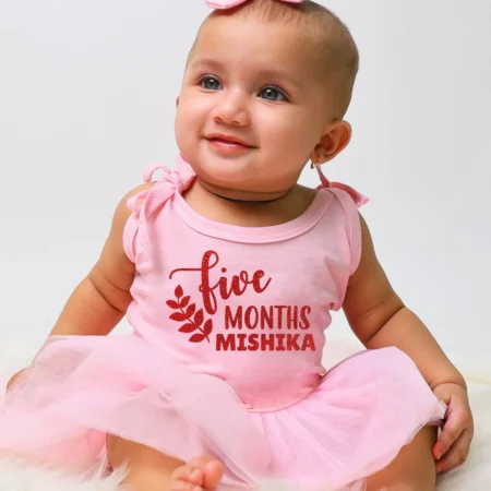 Five Months Tutu Onesie Dress