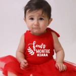 Four Months Tutu Onesie Dress