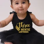 Three Months Tutu Onesie For Girls