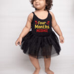 Four Months Tutu Onesie Black