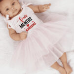 Four Months Tutu Onesie Pink