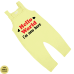 Hello World I'm New Here Dungaree