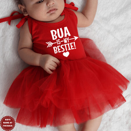 Bua Is My Bestie Tutu Onesie Dress