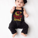 Eat Sleep Cricket Repeat Dungaree