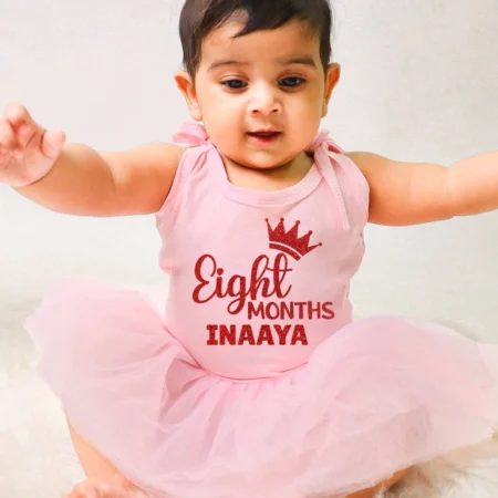 Crown Eight Months Tutu Onesie