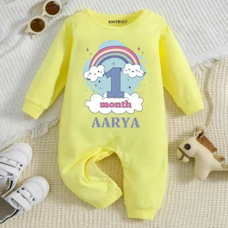 Rainbow 1 Month Jumpsuit
