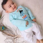 Maiya Ka Pyaara Kanha Blue Kurta Set