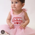Happy Birthday Mom tutu onesie outfit