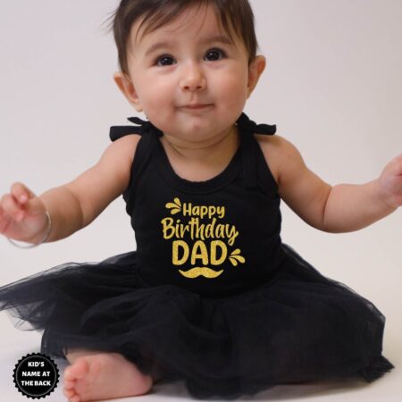 Happy Birthday Dad Tutu Onesie Outfit