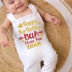 Happy Birthday Bua I Love You Dungaree outfit