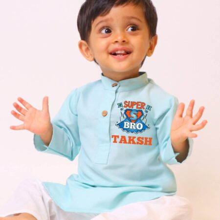 Super Bro Blue Kurta Set