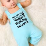 Can't Keep Calm Its My Mom's Birthday Dungaree Outfit