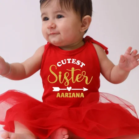 Cutest Sister tutu onesie outfit