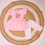 My First Raksha Bandhan Pink Frock Set