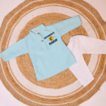 First Rakhi Blue kurta