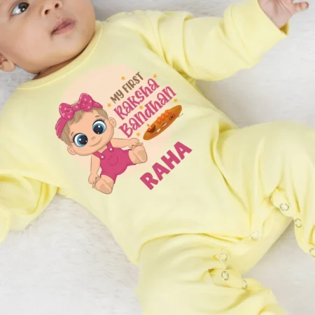 My First Raksha Bandhan Jumpsuit For Girls