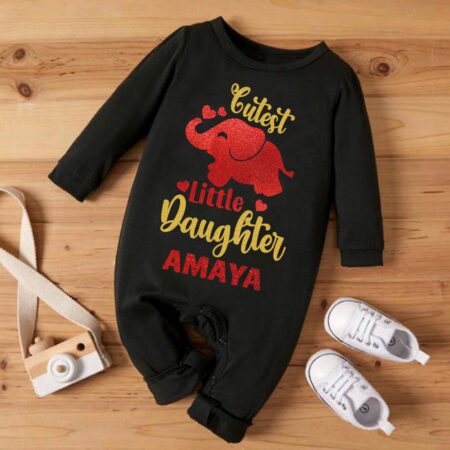 Cutest Little Daughter Elephant Jumpsuit