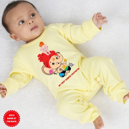 My First Ganesh Chaturthi Jumpsuit Outfit