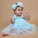 Cute Blue Frills Frock