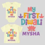 Colorful Design My First Diwali Outfit